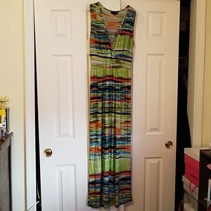 A Multi-Striped Casual Dress